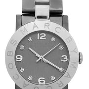 Marc Jacobs Amy Grey Dial Grey Steel Strap Watch for Women - MBM3196