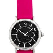 Marc Jacobs Roxy Black Dial Pink Leather Strap Watch for Women - MJ1540