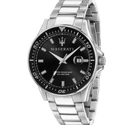 Maserati SFIDA Quartz Black Dial Stainless Steel Watch For Men - R8853140002