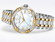 Maurice Lacroix Aikon Diamonds Mother of Pearl Dial Two Tone Steel Strap Watch for Women - A11006-DY503-171-1