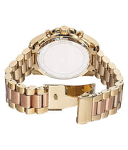Michael Kors Bradshaw Gold Dial Two Tone Steel Strap Watch for Women - MK6359