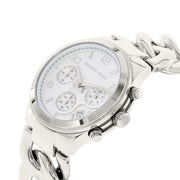 Michael Kors Runway Twist Silver Dial Silver Steel Strap Watch for Women - MK3149