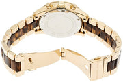 Michael Kors Ritz Chronograph Gold Dial Two Tone Steel Strap Watch for Women - MK6322