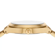 Michael Kors Lennox Analog Blue Dial Gold Steel Strap Watch for Women - MK7460