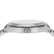 Michael Kors Lennox Three Hand Silver Dial Silver Steel Strap Watch For Women - MK7393