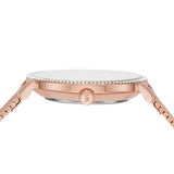 Michael Kors Pyper Quartz Mother of Pearl White Dial Rose Gold Mesh Strap Watch For Women - MK4588