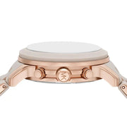 Michael Kors Runway Chronograph Grey Dial Grey Silicone Strap Watch For Women - MK7386