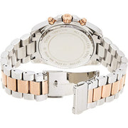 Michael Kors Bradshaw Blue Dial Two Tone Steel Strap Watch for Women - MK5606