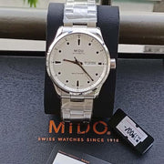 Mido Multifort Automatic Silver Dial Silver Steel Strap Watch For Men - M005.430.11.031.80