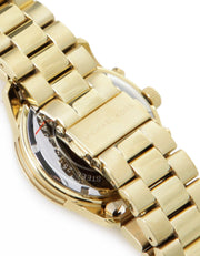 Michael Kors Runway Gold Dial Gold Stainless Steel Strap Watch for Women - MK5055