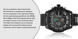 Diesel Mega Chief Chronograph Black Dial Black Mesh Bracelet Watch For Men - DZ4514