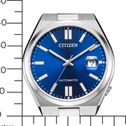 Citizen Tsuyosa Automatic Blue Dial Silver Steel Strap Watch For Men - NJ0150-81L