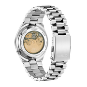 Citizen Tsuyosa Automatic Yellow Dial Silver Steel Strap Watch for Men - NJ0150-81Z