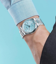 Citizen Tsuyosa Automatic Turquoise Dial Silver Steel Strap Watch For Men - NJ0151-88M