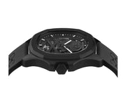 Philipp Plein High-Conic Automatic Black Dial Black Silicone Strap Watch for Men - PWRAA0923