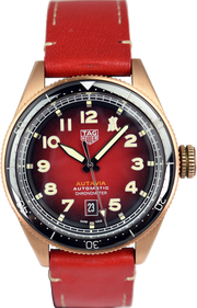 Tag Heuer Autavia Maroon Dial Watch for Men - WBE5193.FC8300