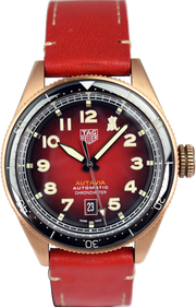 Tag Heuer Autavia Maroon Dial Watch for Men - WBE5193.FC8300