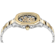 Philipp Plein High-Conic Automatic Gold Dial Two Tone Steel Strap Watch For Men - PWRAA0323