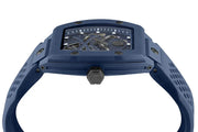 Philipp Plein The SKeleton Blue Dial Blue Silicone Strap Watch for Men  - PWVBA0323