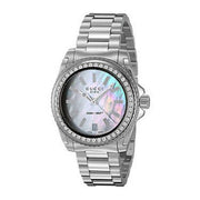 Gucci Dive Diamonds Mother of Pearl Dial Silver Steel Strap Watch For Women - YA136406
