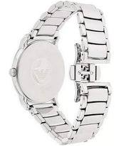 Emporio Armani Luigi Quartz Black Dial Silver Steel Strap Watch For Men - AR2499