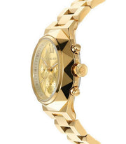 Michael Kors Raquel Analog Gold Dial Gold Steel Strap Watch For Women - MK4690
