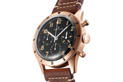 Breitling Avi 1953 Edition Black Dial Brown Leather Strap Watch for Men - RB0920131B1X1