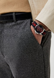 Gucci Le Marche Des Merveilles Blue Red Dial Blue Red Nylon Strap Unisex Watch - YA126493