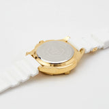 Philipp Plein The Skull Gold Dial White Silicone Strap Watch for Men - PWAAA1221