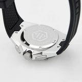 Philipp Plein Octagon Grey Dial Black Silicone Strap Watch for Men - PWTBA0123