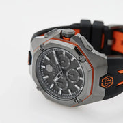 Philipp Plein Hyper Sport Chronograph Black Dial Two Tone Silicone Strap Watch for Men - PWTBA0523