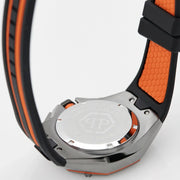 Philipp Plein Hyper Sport Chronograph Black Dial Two Tone Silicone Strap Watch for Men - PWTBA0523
