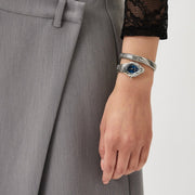 Just Cavalli Ferocious Blue Dial Silver Steel Strap Watch for Women - JC1L306M0015