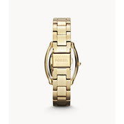 Fossil Wallace Gold Tone Dial Gold Steel Strap Watch for Women - ES3176