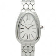 Bvlgari Serpenti Seduttori Quartz White Dial Silver Steel Strap Watch for Women - SERPENTI103141