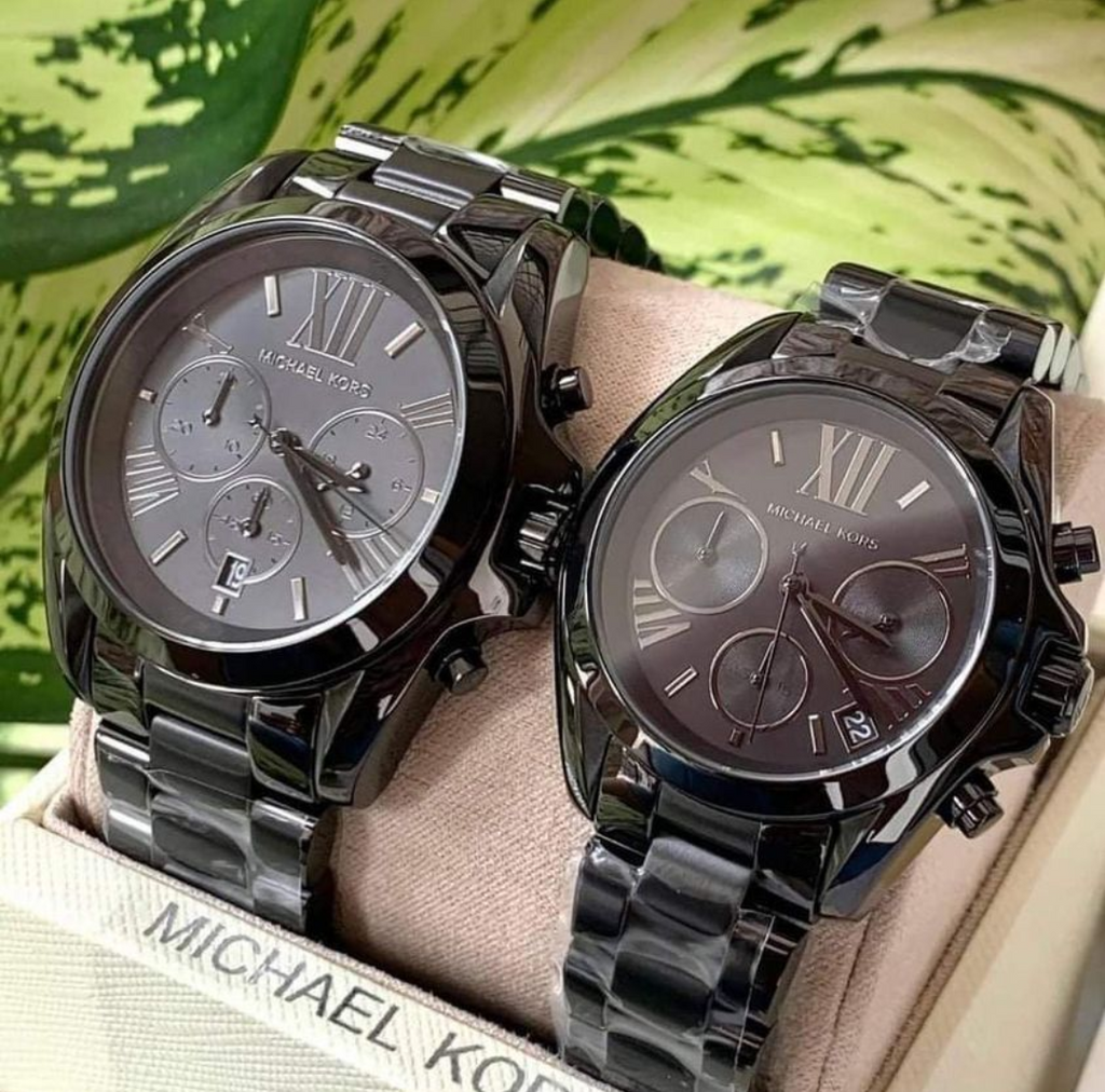 Michael Kors Bradshaw Black Dial Black Steel Strap Watch for Men Michael Kors Bradshaw Black Dial Black Steel Strap Watch for Men