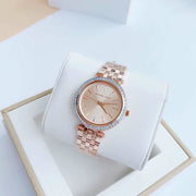 Michael Kors Darci Rose Gold Dial Rose Gold Stainless Steel Strap Watch for Women - MK3366