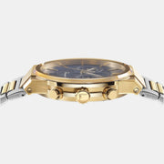 Salvatore Ferragamo Sapphire Chrono Blue Dial Two Tone Steel Strap Watch for Men - SFME00521