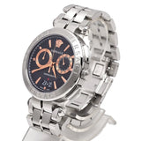 Versace Aion Chronograph Black Dial Silver Steel Strap Watch For Men - VE1D01019