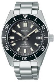 Seiko Prospex 1965 Modern Re Interpretation Automatic Black Dial Silver Steel Strap Watch For Men - SPB143J1