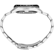 Seiko Presage Sharp Edged Series GMT Green Dial Silver Steel Strap Watch For Men - SPB219J1
