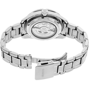 Seiko Presage Sharp Edged Series GMT Green Dial Silver Steel Strap Watch For Men - SPB219J1