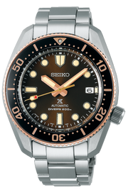 Seiko Prospex Sea Diver Automatic Brown Dial Silver Steel Strap Watch For Men - SPB240J1