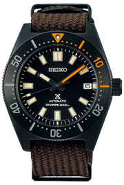 Seiko Prospex Black Series 1965 Limited Edition Black Dial Brown NATO Strap Watch For Men - SPB253J1