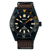Seiko Prospex Black Series 1965 Limited Edition Black Dial Brown NATO Strap Watch For Men - SPB253J1