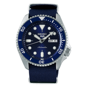 Seiko 5 Sports Automatic SKX Blue Dial Blue NATO Strap Watch For Men - SRPD51K2