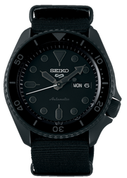 Seiko 5 Sports Automatic Black Dial Black NATO Strap Watch For Men - SRPD79K1