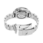 Seiko 5 Sports Double Hurricane Retro Orange Dial Silver Steel Strap Watch For Men - SRPK11K1