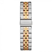 Fossil Boyfriend Chronograph White Dial Two Tone Steel Strap Watch for Women - ES3840