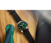 Breitling Superocean Heritage B20 Automatic 46 Green Dial Black Mesh Bracelet Watch for Men - AB2020121L1S1